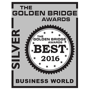 Digi galardonada con la medalla de plata en los Golden Bridge Awards