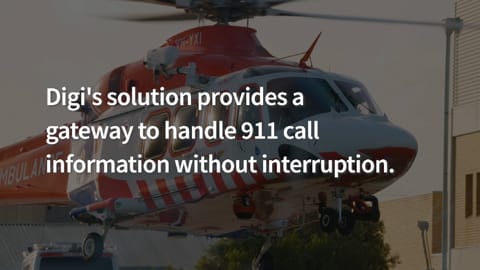 Conectividad del centro de llamadas al 911 con Digi Connect® EZ