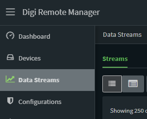 Digi Remote Manager - Flujos de datos