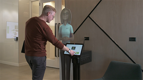 Saludador virtual de PRSONAS