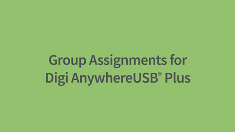 Asignaciones de grupo para Digi AnywhereUSB Plus: ¡gestiona el acceso con facilidad!