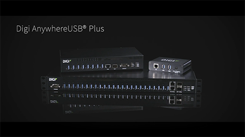 Conecte dispositivos periféricos USB en cualquier lugar con Digi AnywhereUSB Plus