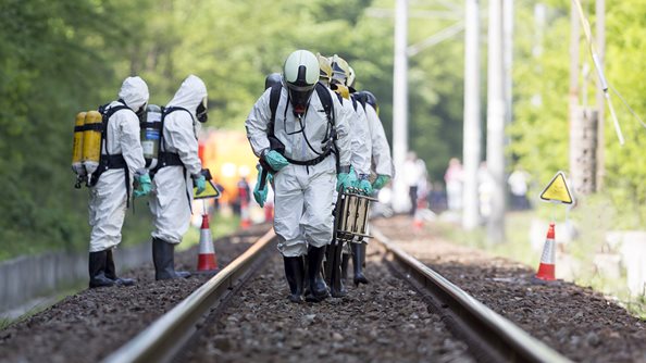 Respuesta de emergencia en la línea de ferrocarril