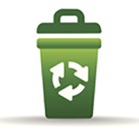 Icono de materiales reciclados