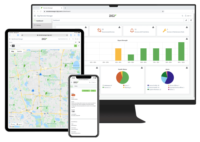 Digi Remote Manager plataforma de gestión de dispositivos