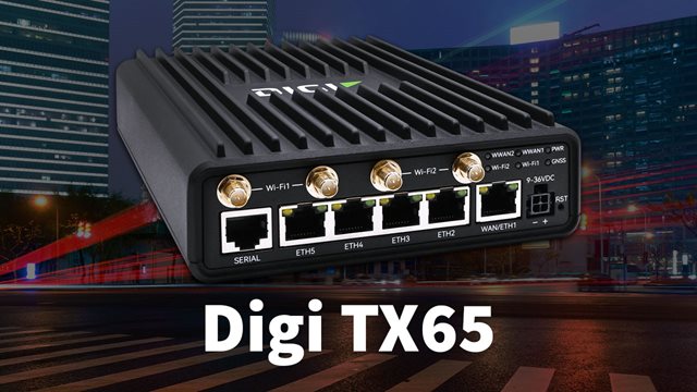 Presentamos el Digi TX65: un router 5G diseñado específicamente para las flotas de transporte modernas