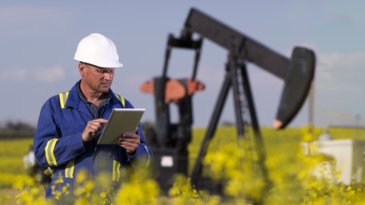 Trabajador del petróleo y el gas