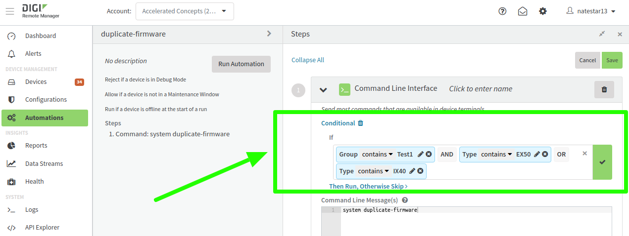 Enhance automation with match strings