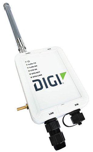 Pasarela LoRaWAN para exteriores Digi HX20