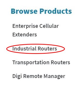 Examinar los routers industriales