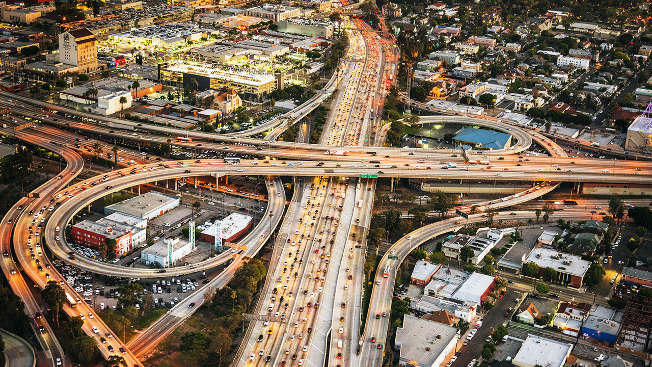 Congestión del tráfico en la ciudad