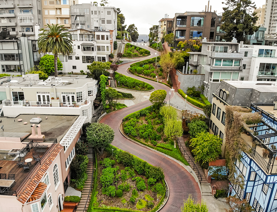 Ciudad verde - San Francisco - Calle Lombard