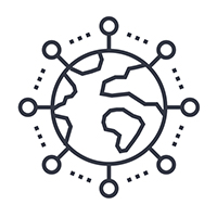 Global scalability icon