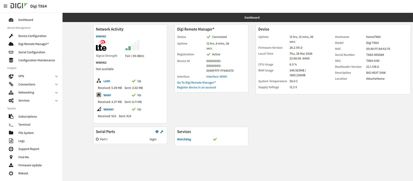 Nuevo panel de control de la interfaz de usuario web para DRM