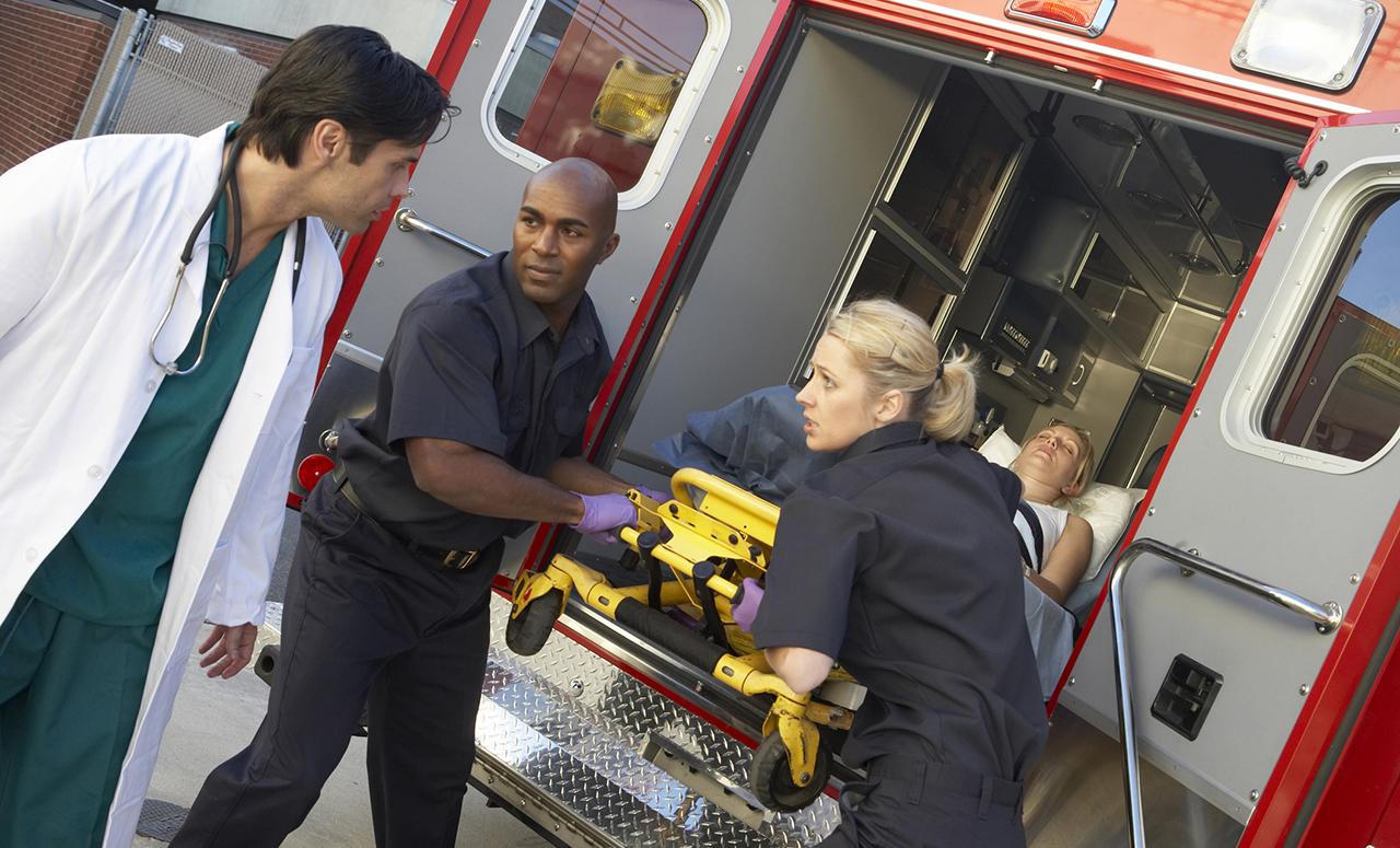 Respuesta de emergencia de la ambulancia