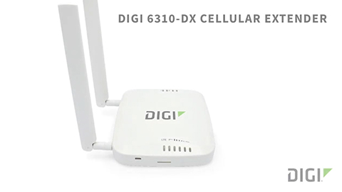 Router LTE Digi 6310-DX con módem enchufable Digi CORE 