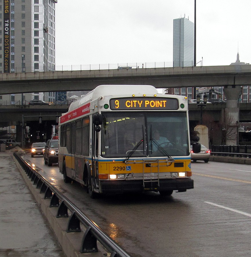 Autobús de transporte público de Boston