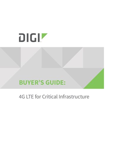 Buyer's Guide: 4G LTE for Critical Infrastructure