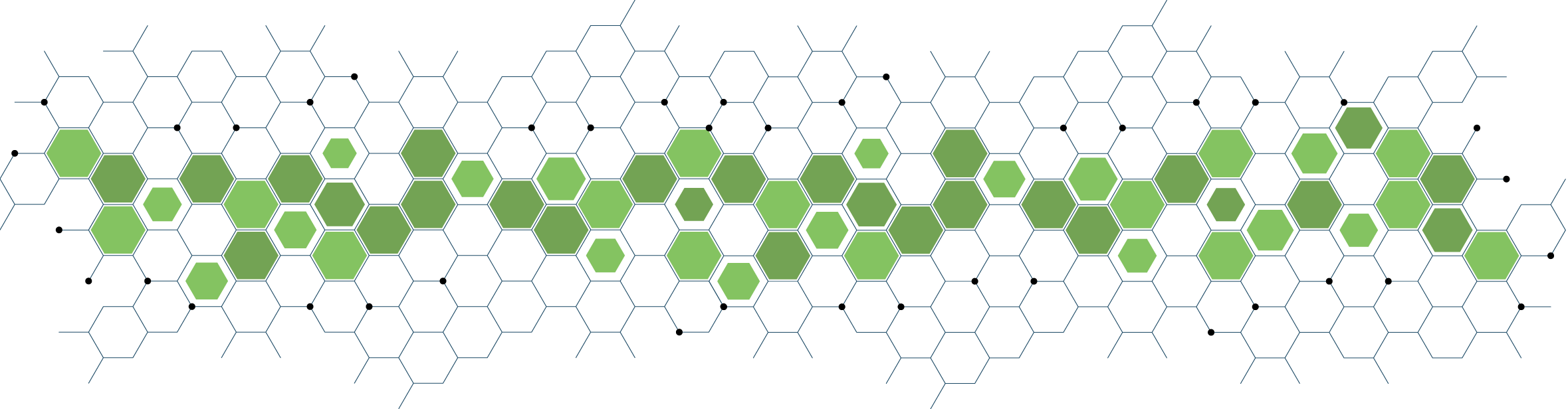 Formas hexagonales que representan una colmena