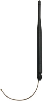 Antena - 868 MHz, dipolo de media onda, 2,1 dBi, U.FL, articulada con miniconector