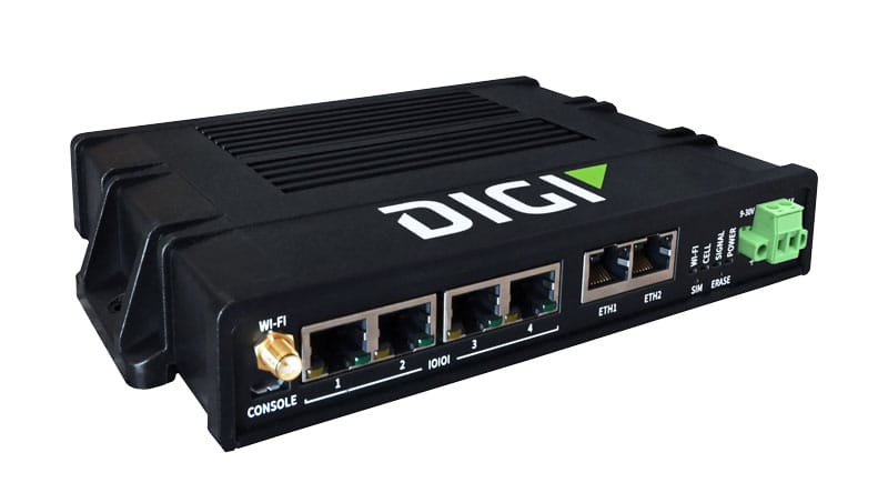 Digi Connect EZ 4i - servidor serie, 4 puertos, clasificación industrial, con Wi-Fi y accesorios
