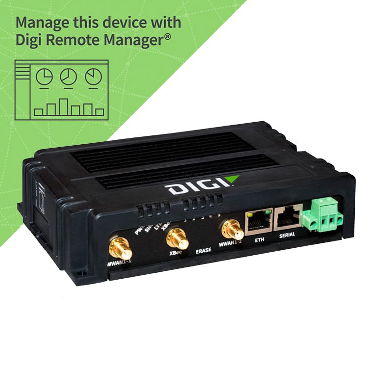 Rango Grande compresión Digi IX15 IoT Pasarela y router celular | Digi International